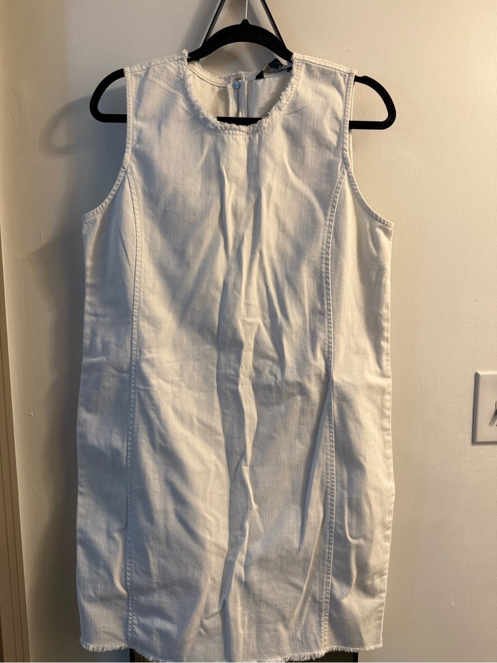 Ralph Lauren White Denim Sleeveless Dress NWT